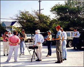 Receiving instructions from leaders Jim Valimont and Mike Fialkovich at The Meadows in Cape May, NJ